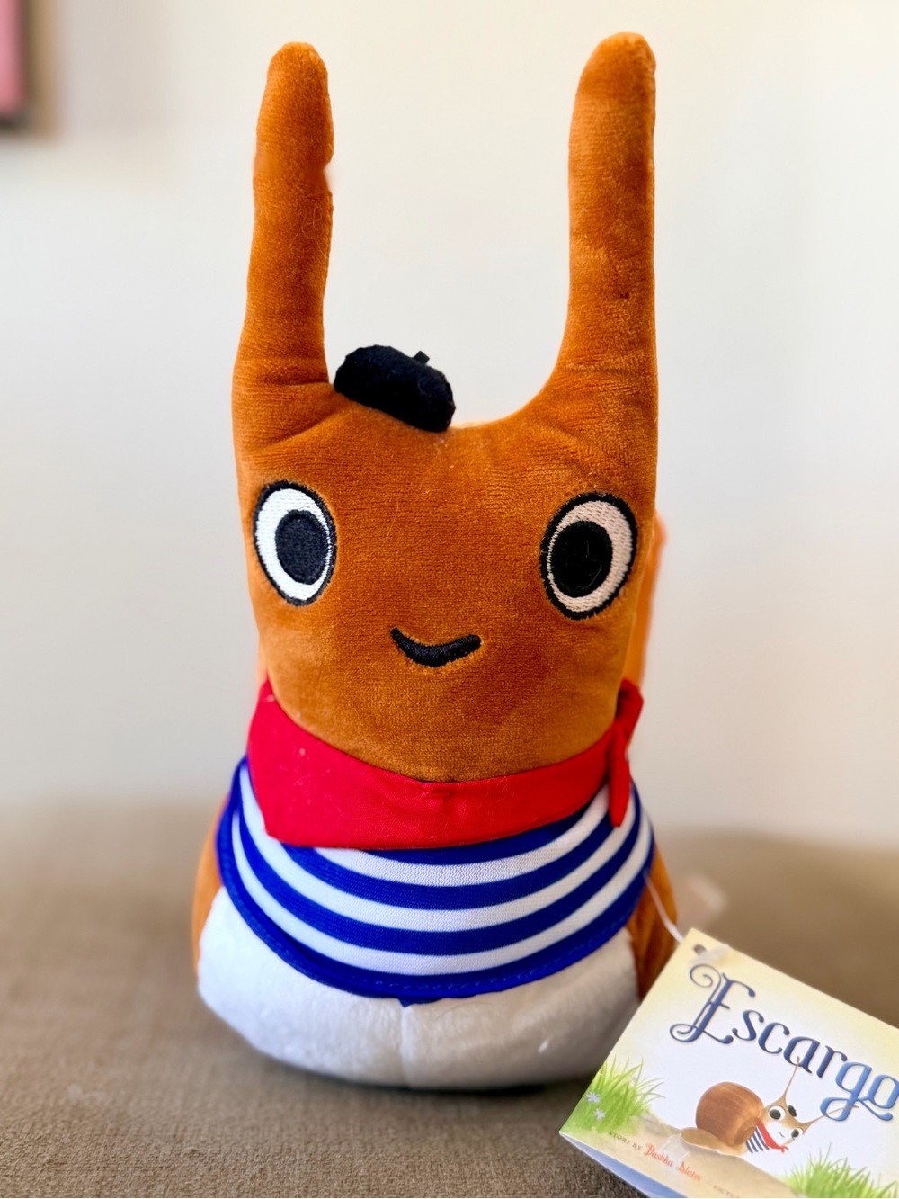 MerryMakers Escargot the Snail Plush Doll - NWT